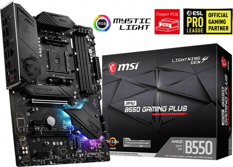 MSI MPG B550 GAMING PLUS ATX AM4 Gaming AM4Socket ATX AMD B450