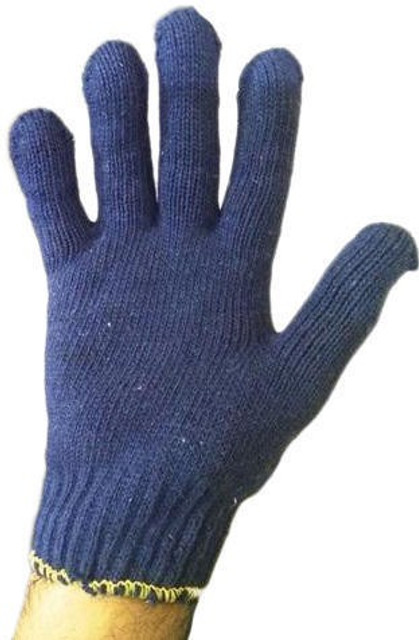 Angira Blue Cotton Knitted gloves Kevlar Safety Gloves Price in