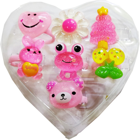 Dhinchak Fashionable Plastic rings adjustable to kids animal shape