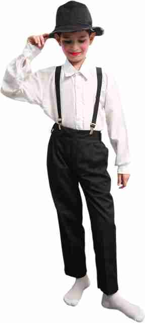ITSMYCOSTUME Fairy Tales Ballroom Dance Boy Black & White Pant & Shirt & Galles & Cap Kids Fancy Dress Costume - ( Material : Cotton) Kids Costume Wear Price in India - ITSMYCOSTUME Fairy Tales Ballroom Dance Boy Black & White Pant & Shirt & Galles & Cap Kids Fancy Dress Costume - ( Material : Cotton) Kids Costume Wear Price in India -