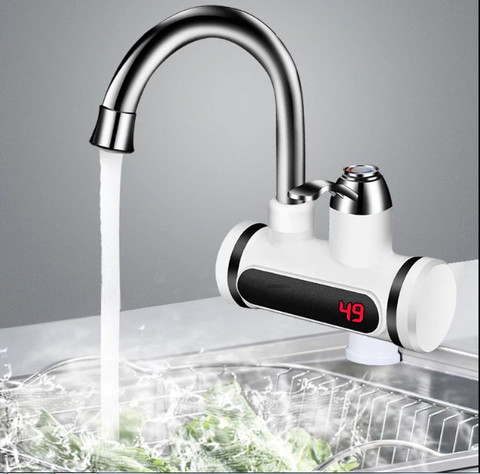 Nilzone Electric Kitchen Water Heater Tap Instant Hot Water Faucet