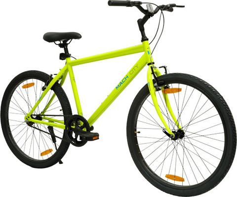 Mach City IBike Single Speed Green 26 inch 26 T (inch) Hybrid