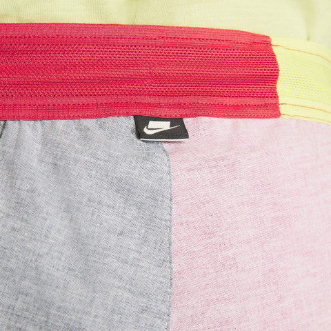 nike colourblock woven shorts in pink