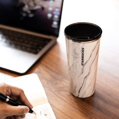 Starbucks White Marble Stainless Steel Tumbler Price in India