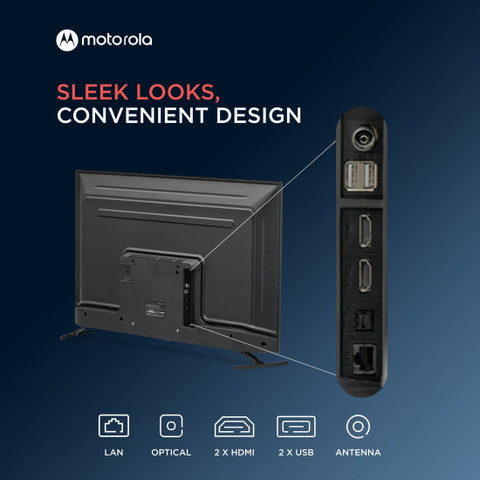 MOTOROLA ZX2 100 cm (40 inch) Full HD LED Smart Android TV with