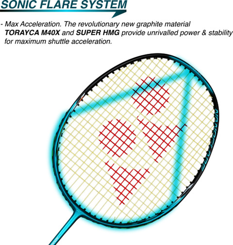 Yonex Nanoflare Drive Turquiose Black Strung Badminton Racquet