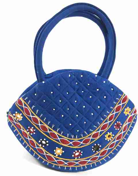 श्रीशोपिफी महिलाओं के लिए कैज़ुअल, शाम/पार्टी, फॉर्मल बहुरंगी कपड़ा, कॉटन  हाथ में पकड़ने वाला थैला