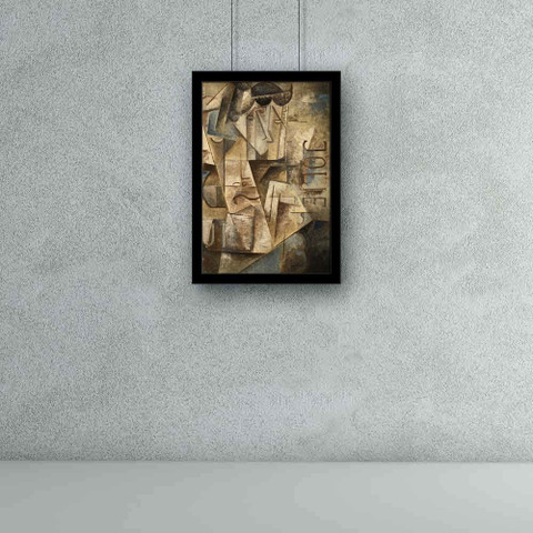 ATELIERCPH Abstract cubismポスターブラックフレーム付き Abstarct Cubism Paper Poster Black Frame | Top Acrylic Glass Paper