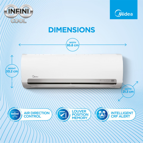 Buy Midea Ton Star Split AC White Online at