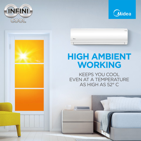 Midea Ton Star Split Inverter AC White