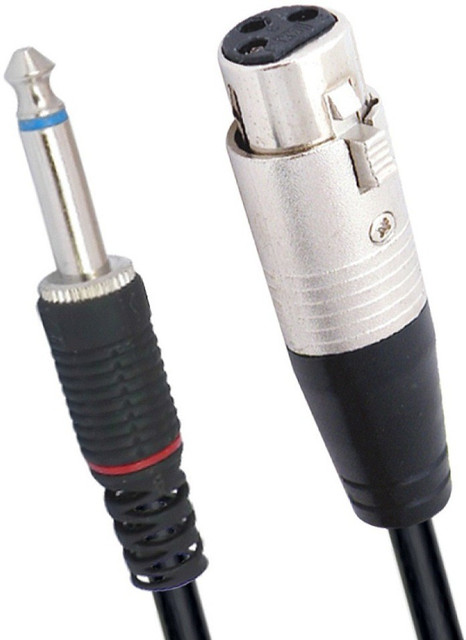 MX 10 feet meters 3-Pin Female XLR to 1/4 TS Mono Jack