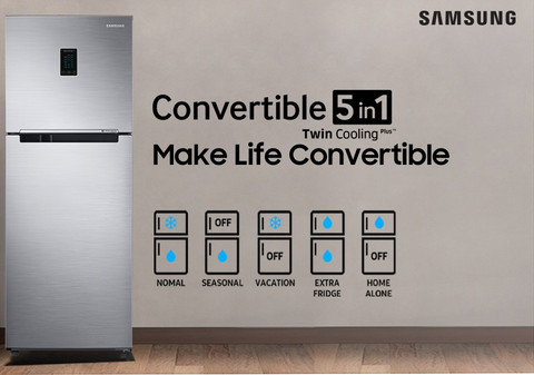 SAMSUNG 551 L Frost Free Double Door 2 Star Refrigerator RT56K6378SL