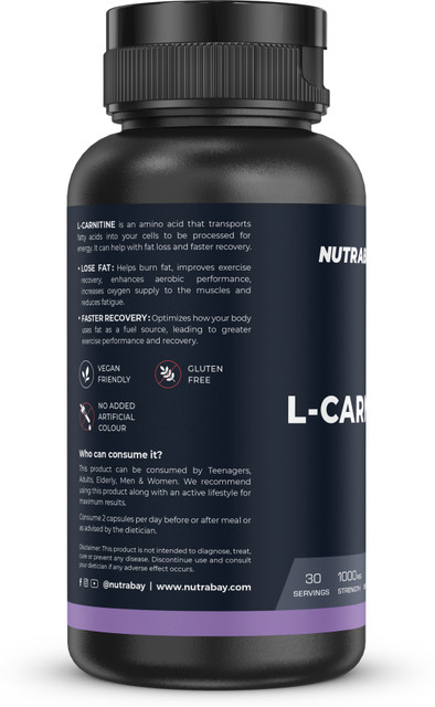 nutrabay l-carnitine Nutrabay Pro L-Carnitine - 1000mg Price in India - Buy Nutrabay Pro L- Carnitine