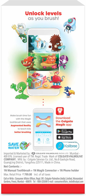 Colgate Magik Smart Toothbrush for Kids Extra Soft Toothbrush
