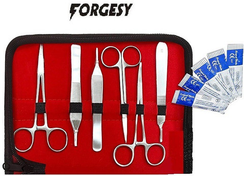 9 INSTRUMENTS MINOR SURGERY SUTURE SET KIT FORCEPS Kits