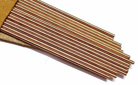 Solbraze 10 Pcs Copper Brazing Rod [BCup2-0% Silver] Dia 2.4mm Copper ...