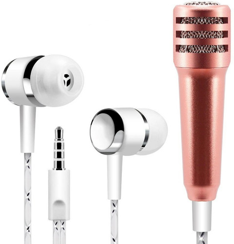 WORLD ONLINE Attached Earphone Microphone, in Ear Headphones with