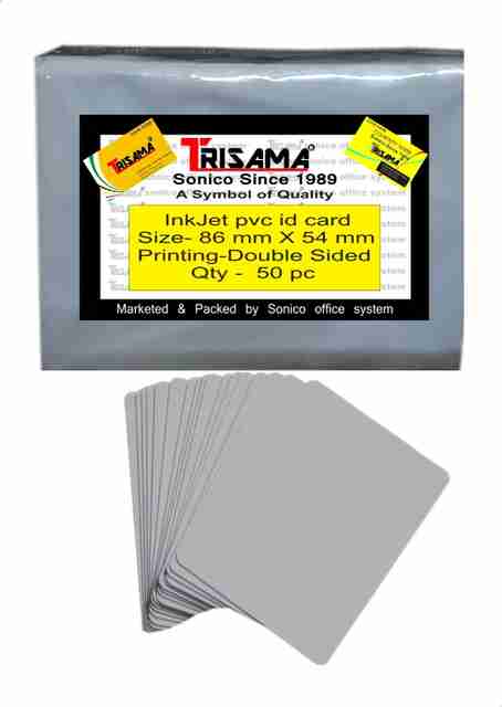 Flipkart.com | TRISAMA Blank PVC ID Cards 86mm x 54mm unruled 86mm
