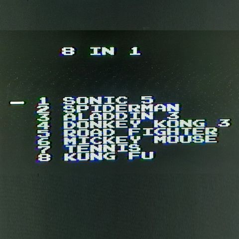 VK MART 8 Bit Tv Video Game Cassettes Games Included SONIC, BATMAN