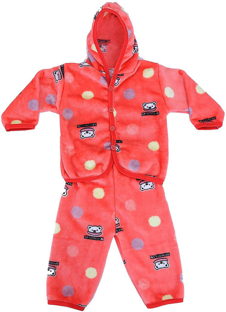 PIKIPOO Presents Born Baby Winter Wear Keep Warm Cartoon Printing