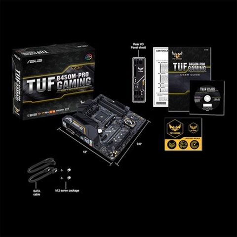 ASUS TUF B450M PRO GAMING AM4Socket ATX AMD B450 Chipset DDR4