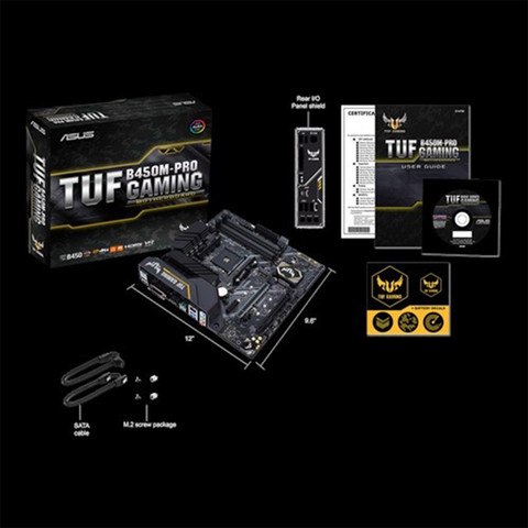 ASUS TUF B450M PRO GAMING AM4Socket ATX AMD B450 Chipset DDR4