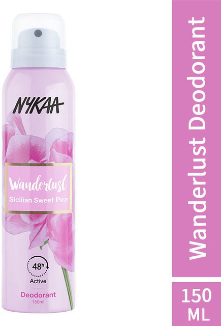 NYKAA Wanderlust Deodorant Spray Sicilian Sweet Pea Deodorant
