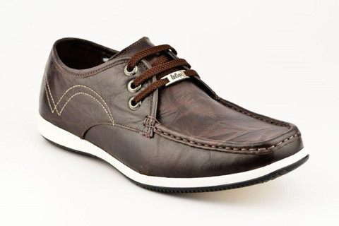 lee cooper brown leather casual shoes