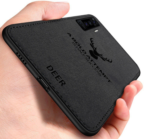 MOBILOVE Back Cover for VIvo X50 Deer Pattern Cloth Texture