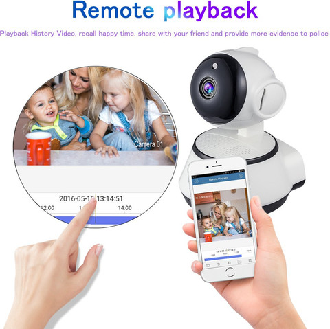 OJXTZF Portable Video Wireless Cameras Connect Phone APP Wifi CCTV