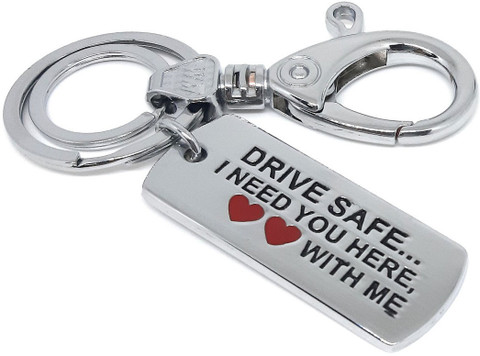 Aura Drive Safe Keyring For Him Boys Friend Husband Father
