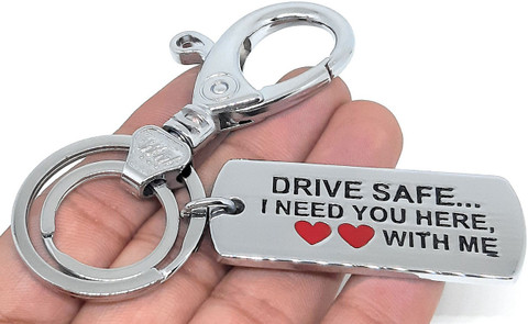 Aura Drive Safe Keyring For Him Boys Friend Husband Father