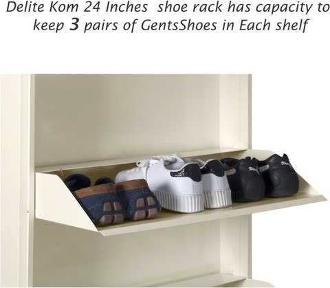 Flipkart Perfect Homes Studio Otis Wall Mounted Metal Shoe Rack