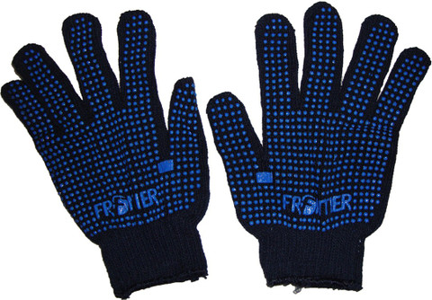 Frontier Blue Dotted Cotton Hand Gloves Pack of Pair 