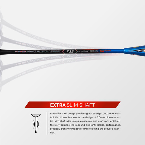 apacs NANO FUSION SPEED 722 レッド 6U ラケット Apacs Nano Fusion