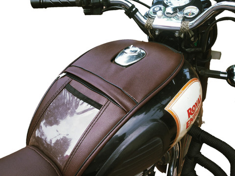 350 Royal Enfield Electra Fuel Tank Online TRENDZ REXINE WORK
