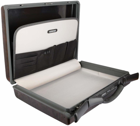 AMERICAN TOURISTER AT Status 14 Burgundy Large Briefcase For Men