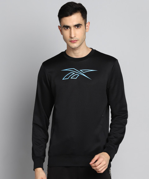 REEBOK Full Sleeve Printed Men Sweatshirt Buy REEBOK Full Sleeve
