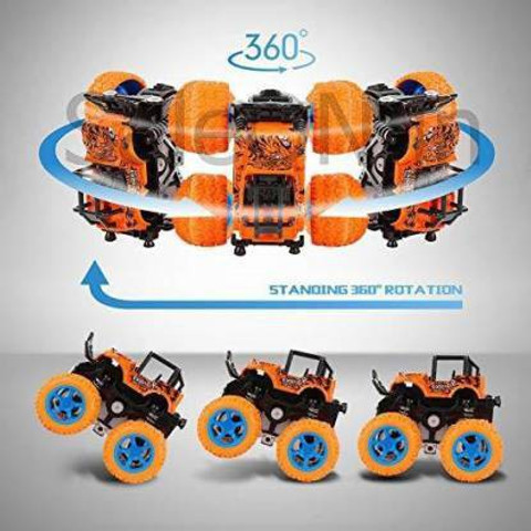 BVM GROUP 4pc 4WD Mini Monster Trucks Friction Powered Cars for Kids with  Big Rubber Tyres Baby Boys Super Cars Blaze Truck Toys for Years Old(Set 