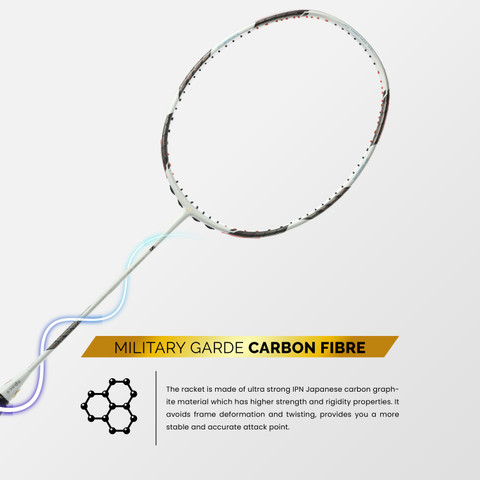 ZIGGAAT ARETE ホワイトカラー apacs Z-Ziggler White, Black Unstrung Badminton Racquet - Buy