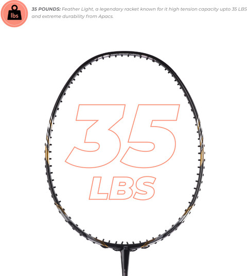 英国 apacs★FEATHER WEIGHT 300 6U 超軽量 35P★訳有り 格安/バドミントン/ラケット Apacs Feather Weight 300