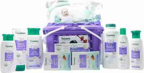 HIMALAYA Baby Gift Pack Basket (9 In 1) Buy Baby Care Combo in