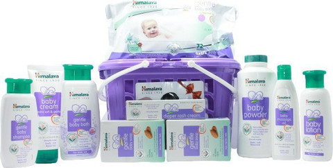 HIMALAYA Baby Gift Pack Basket (9 In 1) Buy Baby Care Combo in
