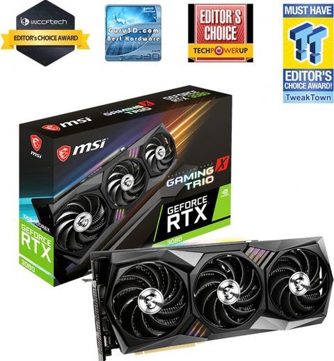 MSI GeForce RTX 3090 GAMING X TRIO 24G I 24 GB GDDR6X I 384 bit I