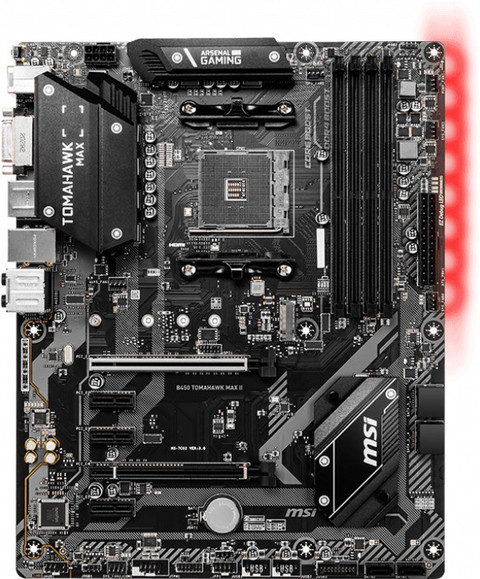 MSI B450 TOMAHAWK MAX II ATX AM4 Gaming AM4Socket ATX AMD B450 Chipset DDR4  Motherboard for Desktop