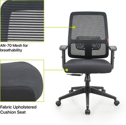 Featherlite Versa MB Mesh Fabric Office Adjustable Arm Chair Price