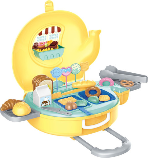 Toyshack Bakery Play set with Trolly, Accessories and Toys for Kids
