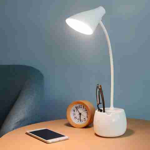 FIRSTLIKE Rechargeable LED Touch On/Off Switch Desk Table Lamp Study Lamp