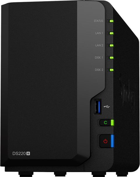 Synology DiskStation DS220+ 0 TB External Hard Disk Drive (HDD