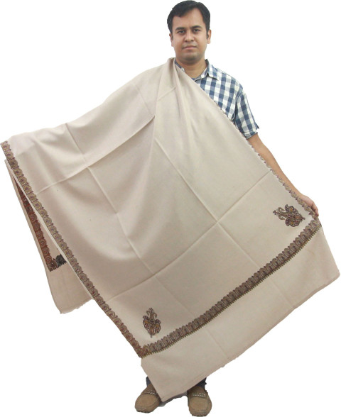 Vrinde Pashmina Embroidered Men Shawl Buy Vrinde Pashmina
